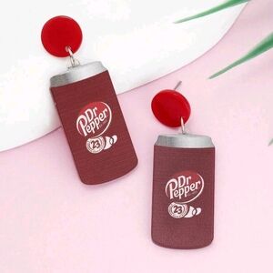 Dr Pepper Can Earrings